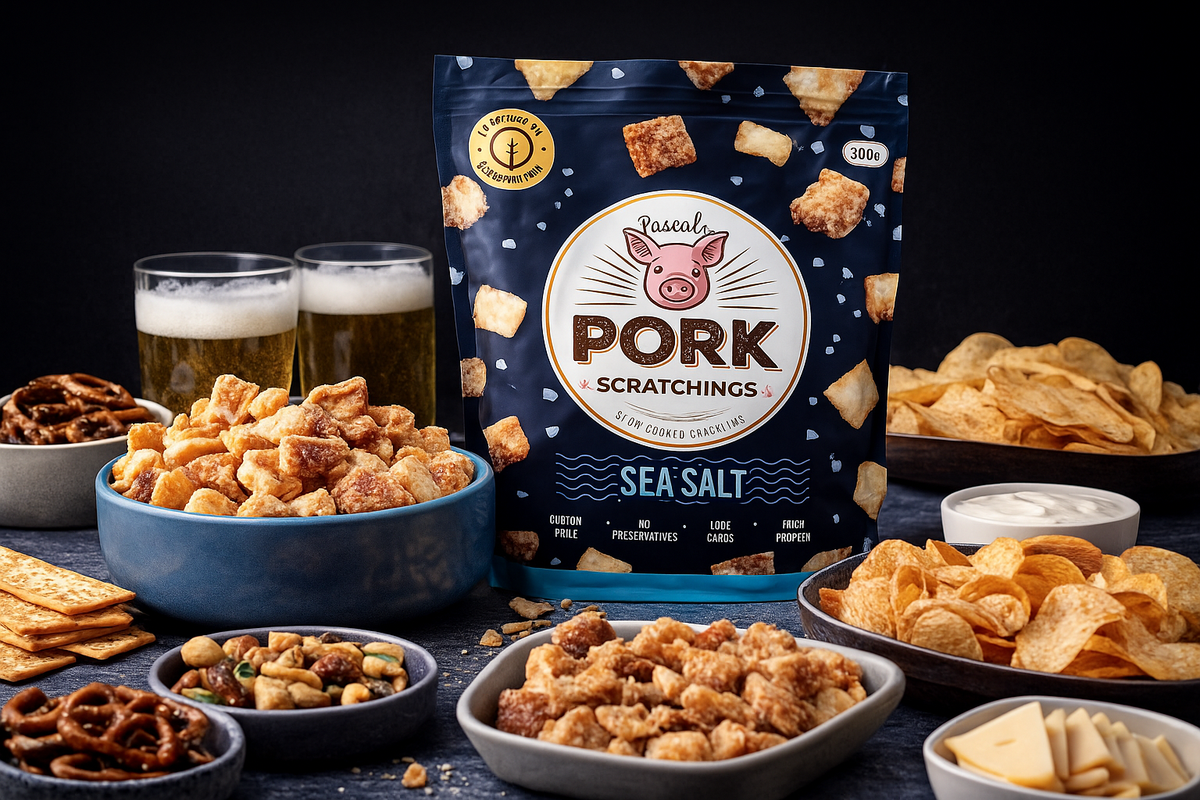 Premium Savoury Snacks – Pascal's Pork Scratchings